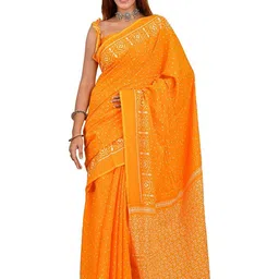 Pinkcity Trade World Geometric Printed Pure Cotton Saree-image-96