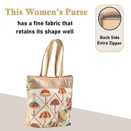 Kuber Industries Set of 2 Printed Tasselled Shopper Tote Bag image 4