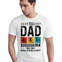 Seekbuylove Typography Printed Round Neck Short Sleeves Bio Finish Pure Cotton T-shirt-image-55