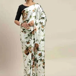 ARPITA FASHION Floral Pure Crepe Pochampally Saree-image-61
