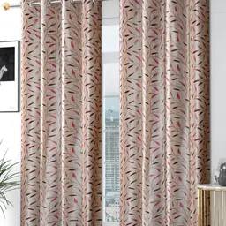 Galaxy Home Decor Pink Set of 2 Long Door Curtain-picture-34