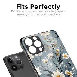 QRIOH Floral Printed iPhone 15 Pro Back Case Mobile Accessories image 4