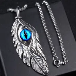 P. R. PRINTS Feather Shaped Pendants with Chains image 3