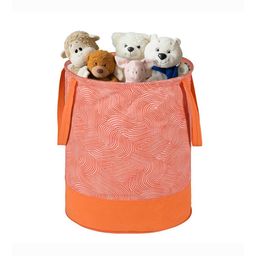 Kuber Industries Orange Curve Printed Foldable Laundry Bag 45L-picture-26