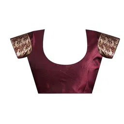 HERE&NOW Woven Design Zari Silk Blend Banarasi Saree image 2