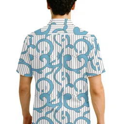 BULLMER Printed Spread Collar Regular Fit Casual Shirt image 3