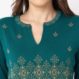 KEIKO Ethnic Motifs Woven Design Acrylic Kurta image 2