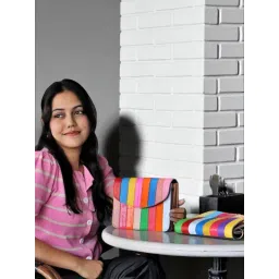 Ya Qalbi Rainbow Revival Crossbody Sling Bag With Detachable Strap image 4