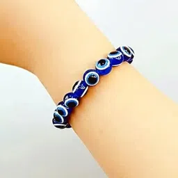 Sukhad Blue Alloy Artificial Beads Bracelet image 2