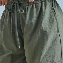 Street By Tokyo Talkies Women Loose Fit High-Rise Parachute Trouser image 4