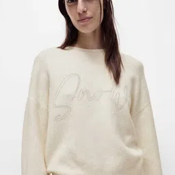 Marks & Spencer Women Typography Pullover Sweaters-picture-20