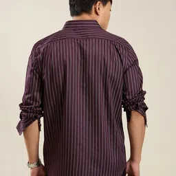MARK & ALBERT Slim Fit Striped Casual Shirt image 4