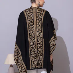 Anouk Black Ethnic Motifs Printed Open Front Shrug image 5