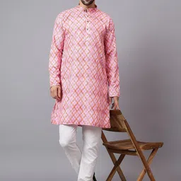 garbhodakshai Men Geometric Printed Kurta image 3