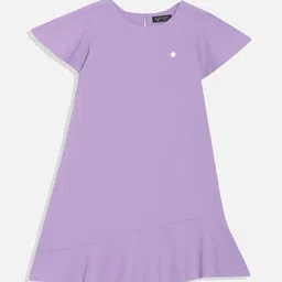 Allen Solly Junior Girls Flared Sleeve Ruffled Drop-Waist Dress-picture-45