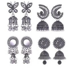 Sangria Alloy Silver-Plated Earrings-picture-25