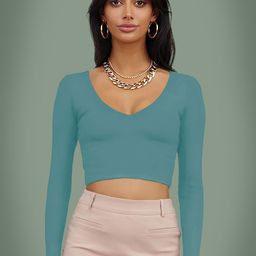 Dream Beauty Fashion Women Fitted Crop Top-picture-23