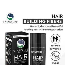 SPARKXLIFE Long Lasting Hair Building Fibers - 12 g - White image 3