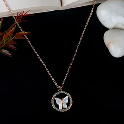 KPOP Gold-Plated Circular Pendants With Chains image 1