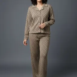 Wineberry Shirt Collar Neck Long Sleeves Shirt With Trousers Co-Ords-picture-40