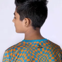 UMILDO Boys Geometric Printed Round Neck Polyester Tshirt image 5