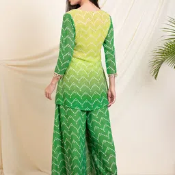 vibes by deebaco DEEBACO Printed Top & Tunic With Palazoo Co-Ords image 5