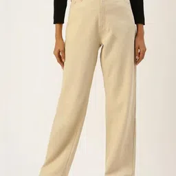 SZN Women Classic Regular Fit Mid-Rise Baggy Stretchable Jeans-image-69