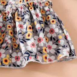 Billion Floral Print Puff Sleeve Fit & Flare Dress image 3