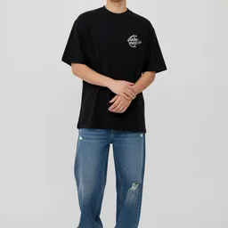 glitchez Men Typography Printed T-shirt image 3