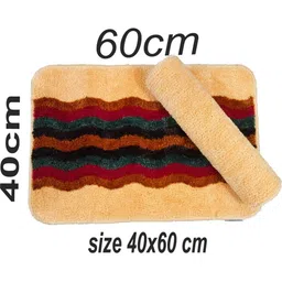 RJVT Yellow Microfibre 1400 GSM Bath Rugs-image-84