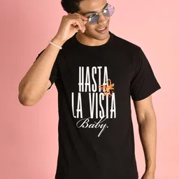 IVOC Men Typography Printed Round Neck Cotton T-shirt-image-52