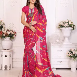 Moda Rapido Abstract Printed Saree image 1
