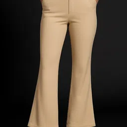 NU CLOTHS Women Bootcut High-Rise Trousers-picture-22