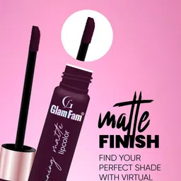 GlamFam Stunning Matte Waterproof Lip Color- 5 ml- Maroon Madness 22 image 3