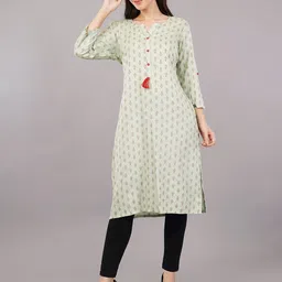 Avaasa Buy Shruthi Floral Printed Straight Kurta image 3