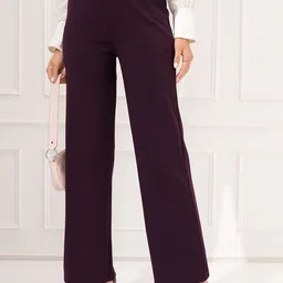 Tokyo Talkies Women Straight Fit Trousers-picture-37