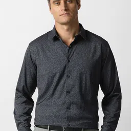 Van Heusen Floral Printed Spread Collar Slim Fit Formal Shirt-picture-29