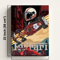 Art Street Multicoloured & Multicoloured Single Piece Canvas Other Wall Paintings image 2