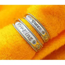 Teeragaj Set Of 2 Stone-Studded Adjustable Finger Ring-image-26