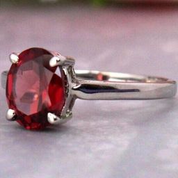 GenZcomplex Brass Garnet Finger Ring-picture-11