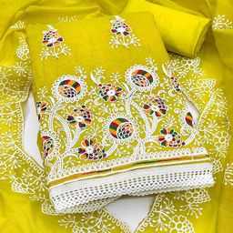 DIVASTRI Embroidered Unstitched Dress Material-picture-16