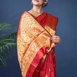 SHRIADINATH Woven Design Silk Blend Saree image 3