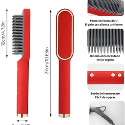 Shansha 2in1 hair straightener with styler comb for use long hair and styler comb Hair Straightener Brush image 3