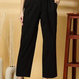 Oomph! Women Relaxed Pleated Trousers-picture-40