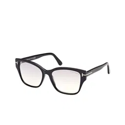 Tom Ford Women Grey Lens & Black Cateye Sunglasses with-picture-14