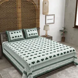 CLOTHOLOGY King Geometric Printed Flat Bedsheet-picture-18