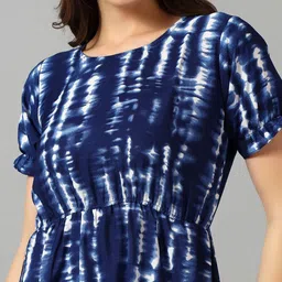 Jash Creation Women Polyester Dyed Fit and Flare Dresses image 4