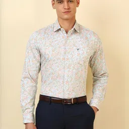 Allen Solly Slim Fit Floral Printed Spread Collar Pure Cotton Formal Shirt-picture-26
