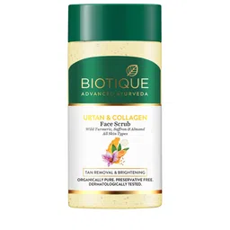 Biotique Ubtan & Collagen Tan Removal Face Scrub with Turmeric & Saffron - 25 g-picture-14