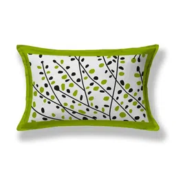 MILAAV Lime Green Floral 144 TC Single Bedsheet with 1 Pillow Covers image 2